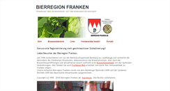 Desktop Screenshot of bierregion-franken.de